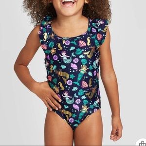 Mermaid one piece bathing suit